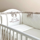 Lenjerie Patut Bebe Copii 6 piese Baby King latte (7)